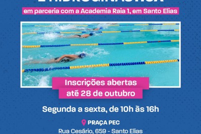 Mesquita está com vagas abertas para aulas de natação e hidroginástica