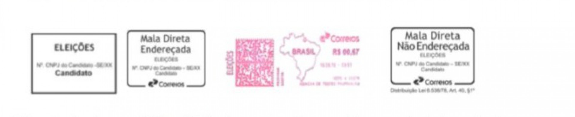 Os objetos referentes &agrave;s campanhas eleitorais s&atilde;o obrigatoriamente identificados no ato da postagem nos Correios - Reprodu&ccedil;&atilde;o