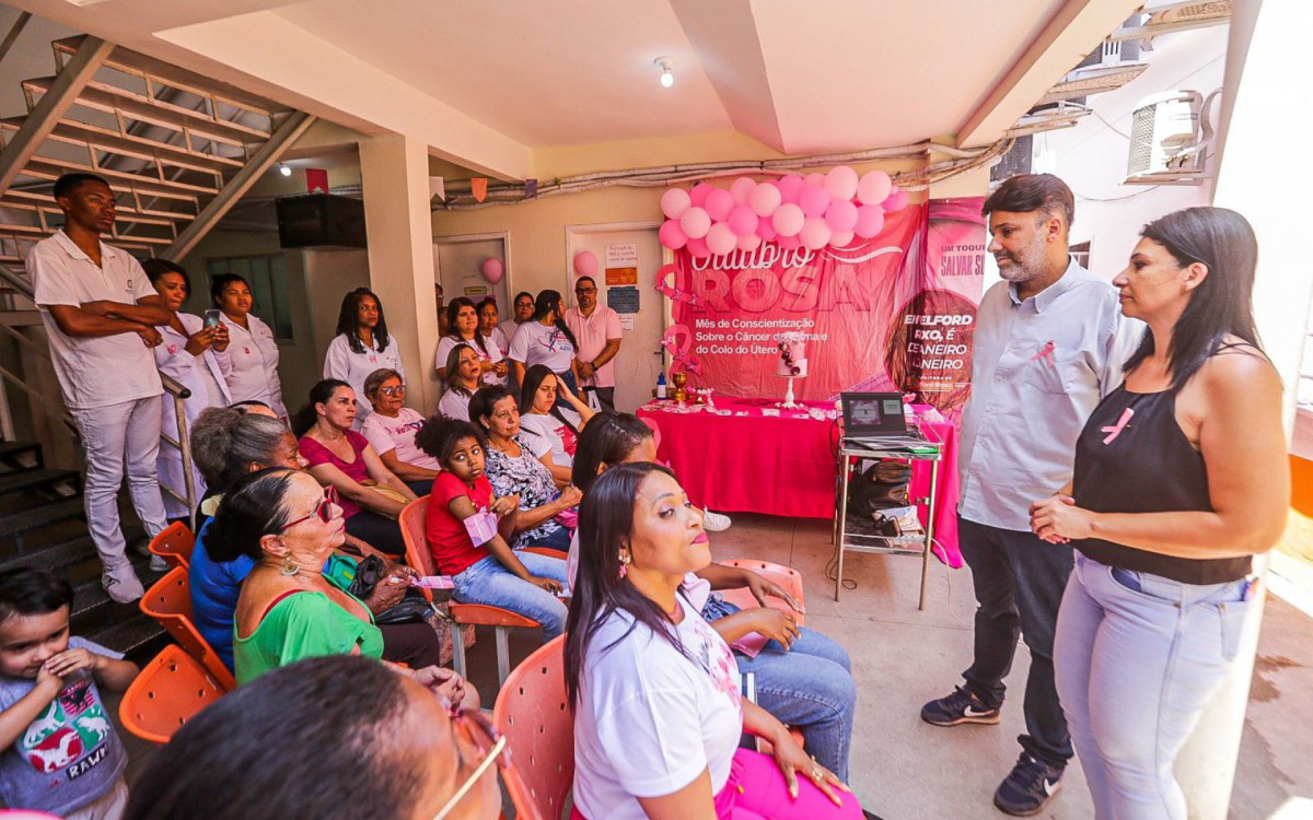 Na Policl&iacute;nica Neuza Brizola, o secret&aacute;rio Christian Vieira participou de uma palestra