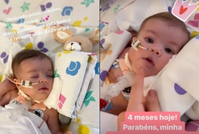 Letícia Cazarré atualiza estado de saúde da filha após cirurgia: 'Se recuperando'