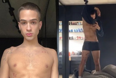 Após polêmica com Leonardo, João Guilherme posa de cueca na cama