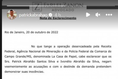 Defesa de Patrick Abrahão diz que irá 'demonstrar inocência' de empresário