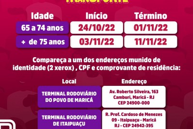 Prefeitura de Maricá faz nova convocação para cadastro no Mumbuca Transporte