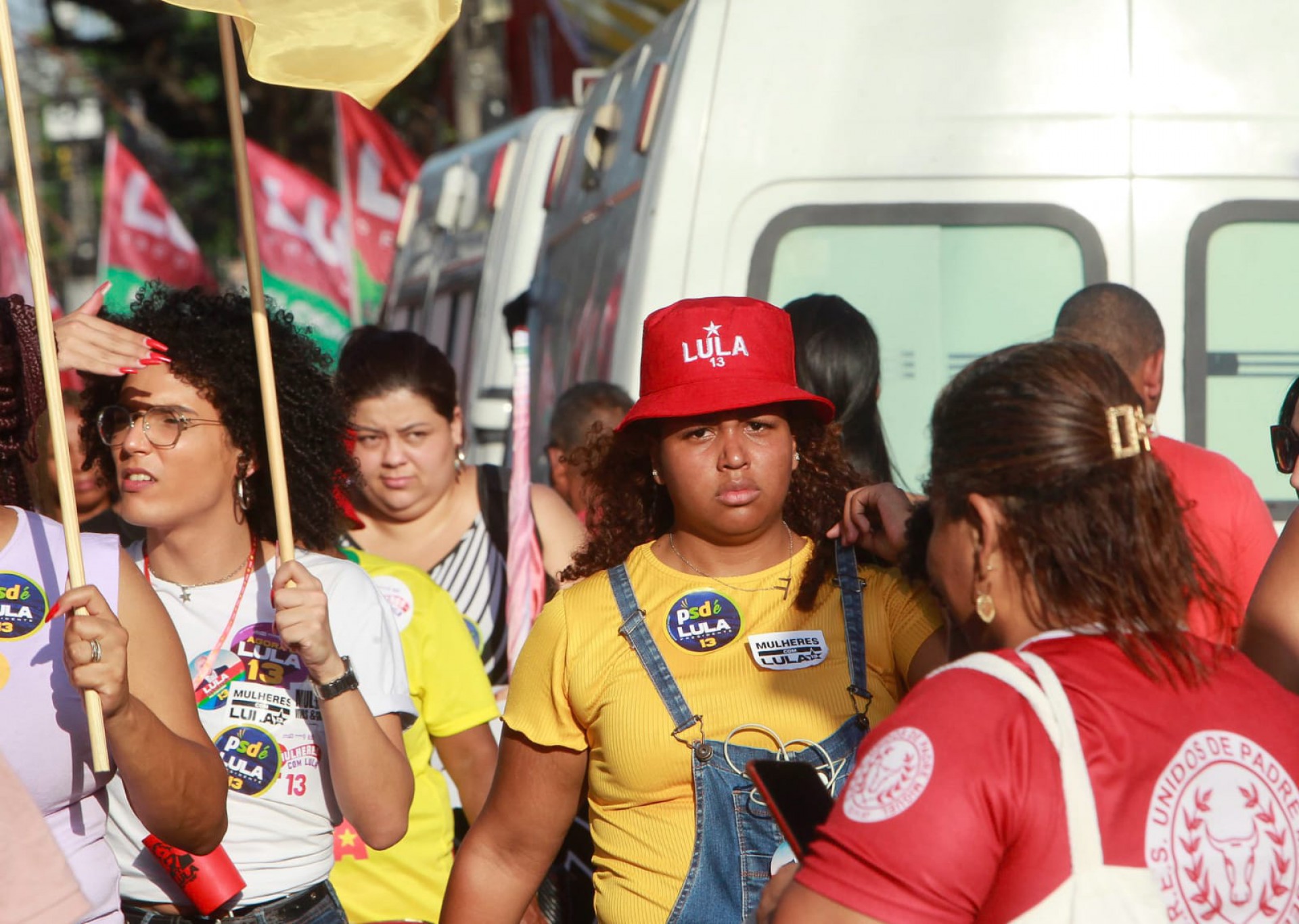 Cariocas participam da caminhada de Lula em Padre Miguel - Reginaldo Pimenta/Agência O Dia