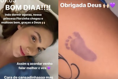 Nasce Maria Flor, segunda filha de Virginia Fonseca e Zé Felipe