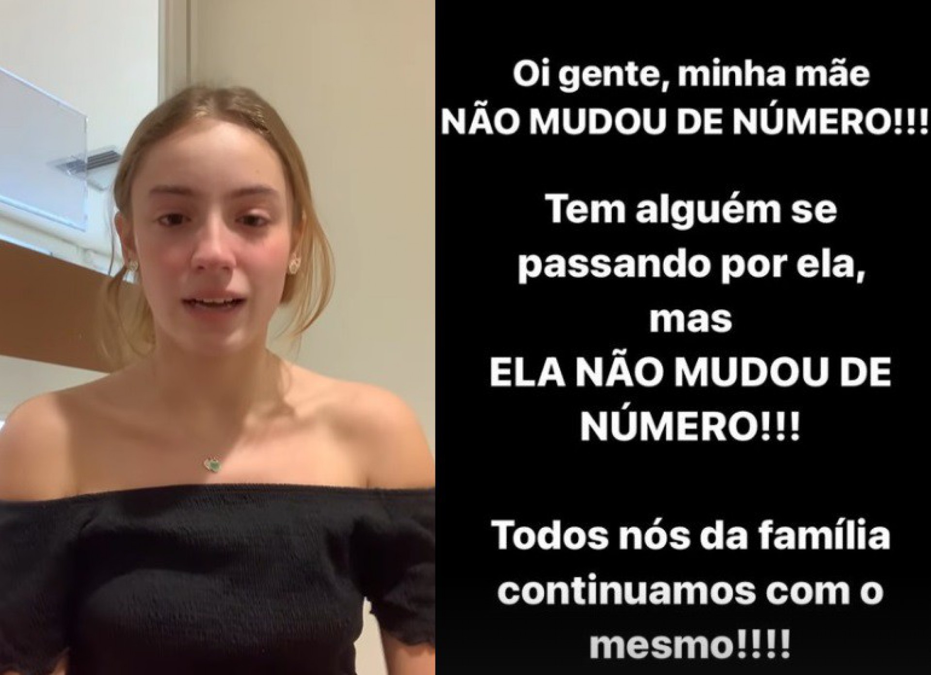 Filha de Susana Naspolini, Julia alerta sobre tentativa de golpe - Reprodução do Instagram