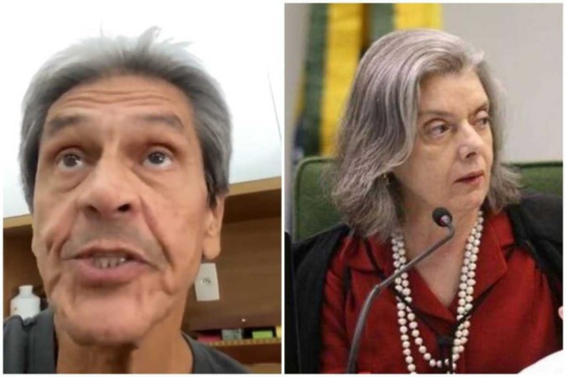 Ex-deputado Roberto Jefferson contra a ministra Carmen Lúcia e ao Supremo Tribunal Federal - Reprodução
