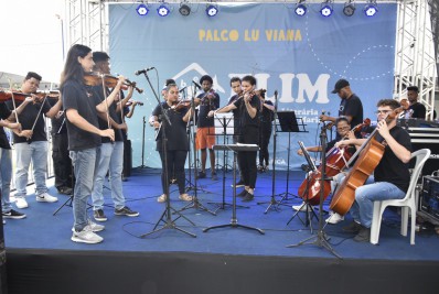 Orquestra da Grota levou clássicos da música para a Flim