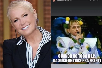 Xuxa compartilha meme que compara Bolsonaro a demônio