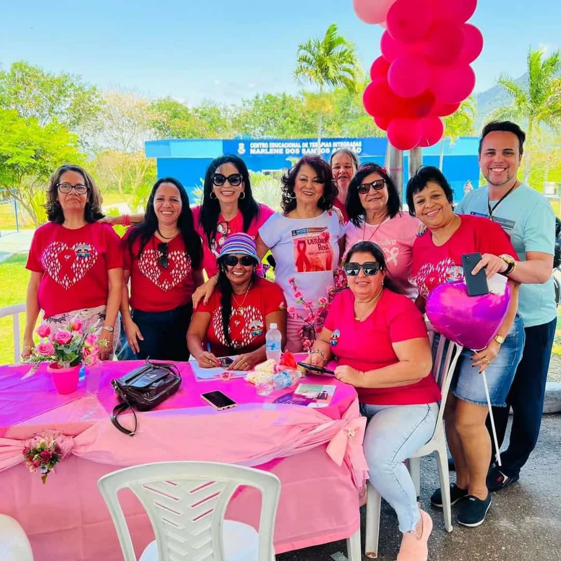 As participantes do evento no Parque Municipal do Gericin&oacute; - Divulga&ccedil;&atilde;o / PMN