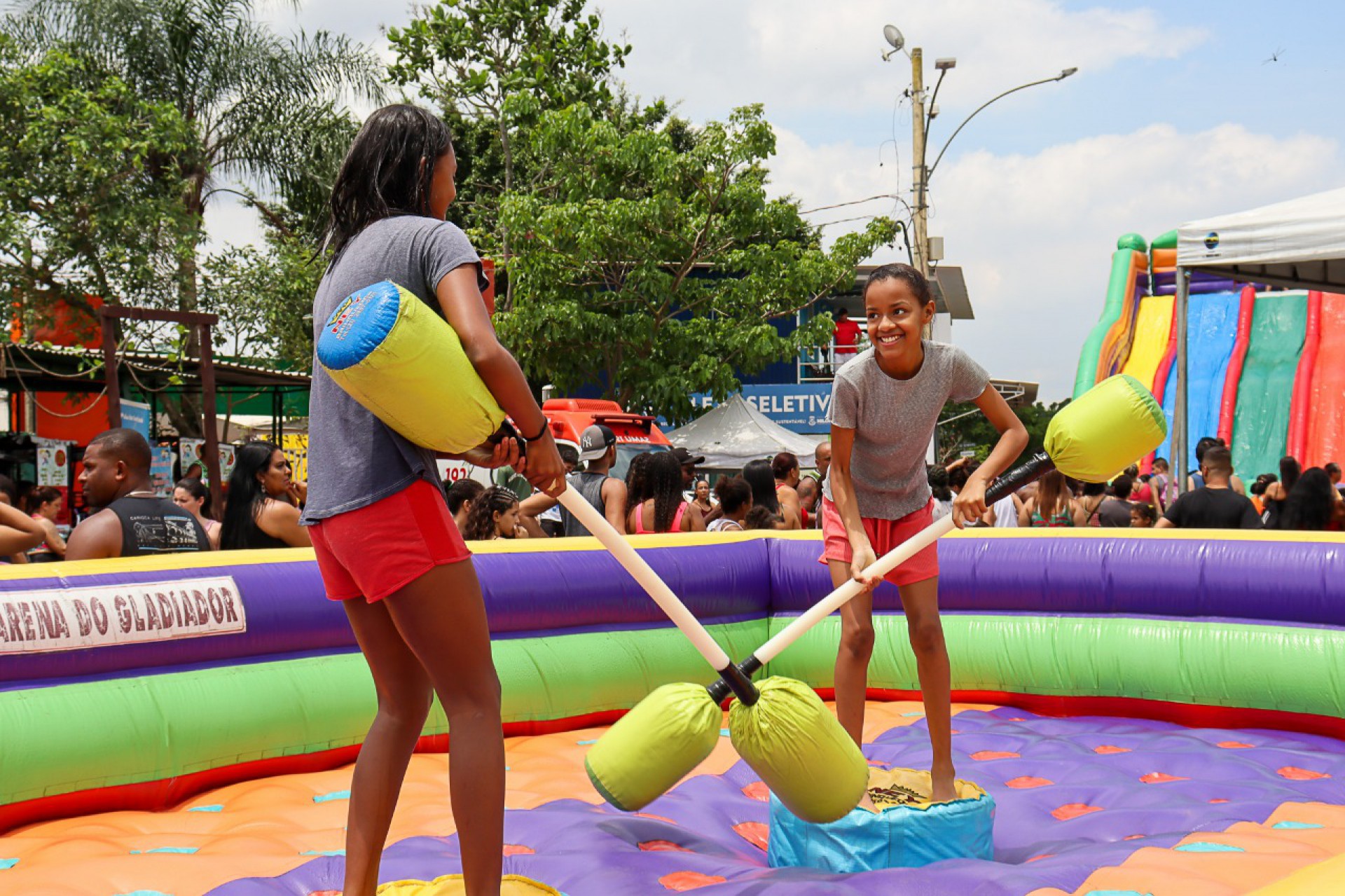 As crian&ccedil;as tiveram v&aacute;rios brinquedos para se divertirem - Divulga&ccedil;&atilde;o / PMN