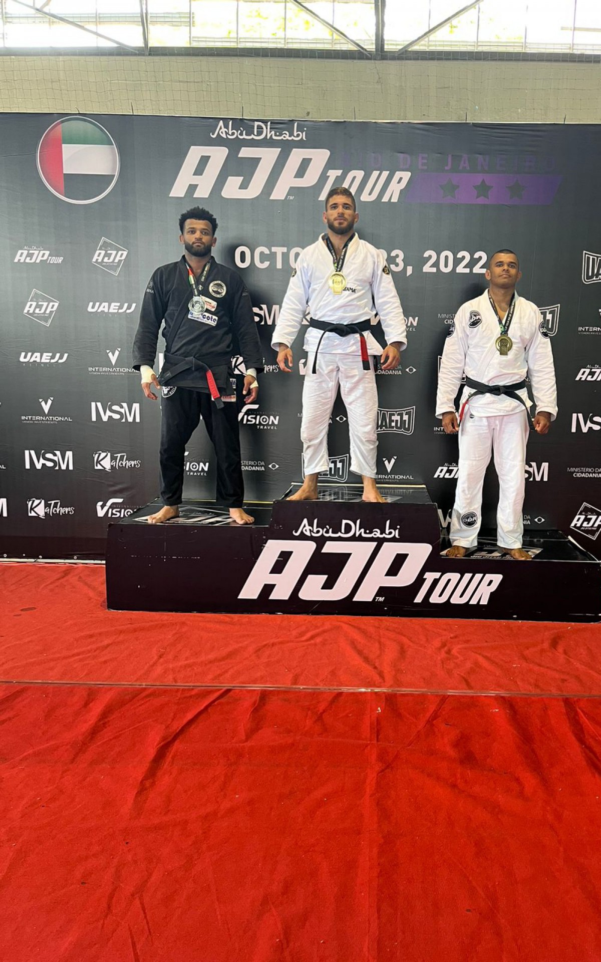 Darlan Pinheiro Júnior, lutador de Jiu-Jitsu de 28 anos, foi o primeiro colocado do AJP Abu Dhabi etapa Rio de Janeiro - na categoria adulto profissional até 85 kg - Divulgação