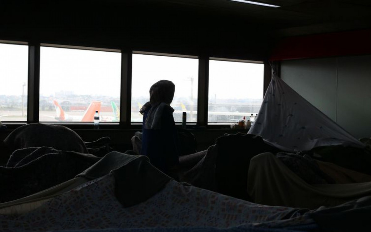 Refugiados Afeg&atilde;os no Aeroporto de Guarulhos