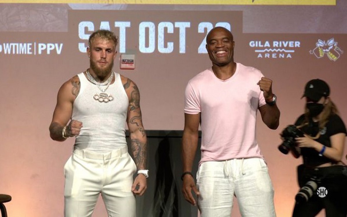 Jake Paul e Anderson Silva prometem um bom combate para os fãs de Boxe