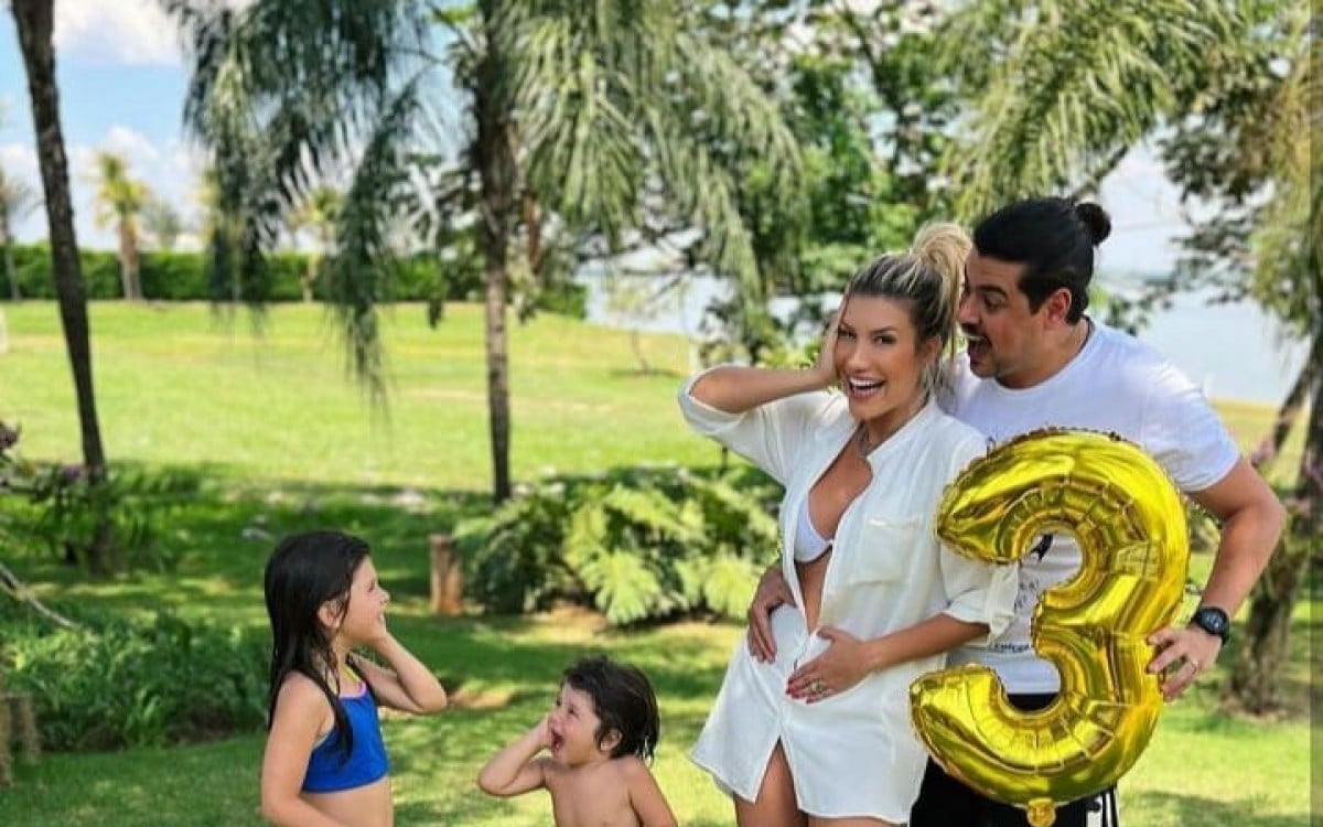 Cristiano e Paula Vaccari anunciaram espera do terceiro filho 