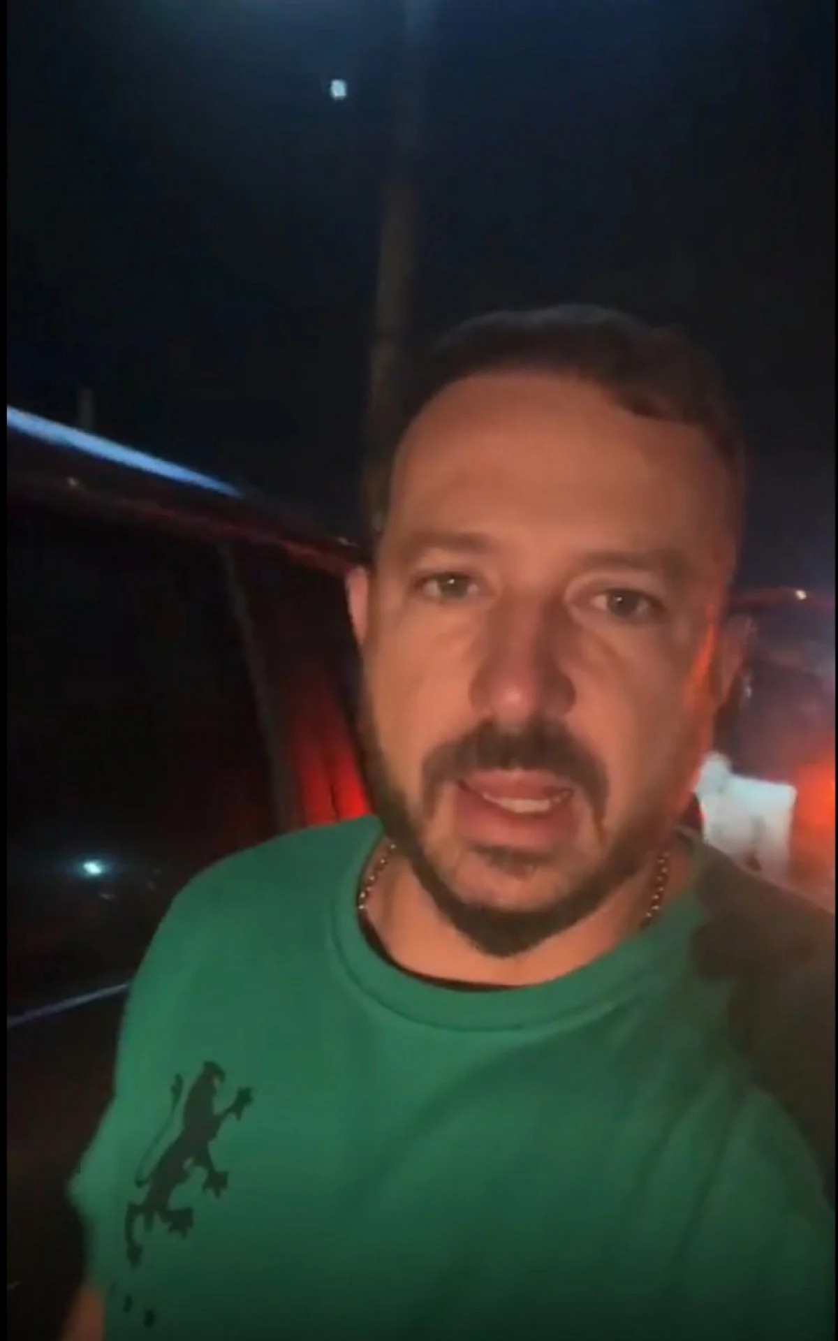 Prefeito Marcelo Delaroli fez uma transmiss&atilde;o ao vivo depois da tentativa de assalto