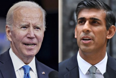 Biden e Sunak concordam em apoiar Ucrânia e enfrentar China