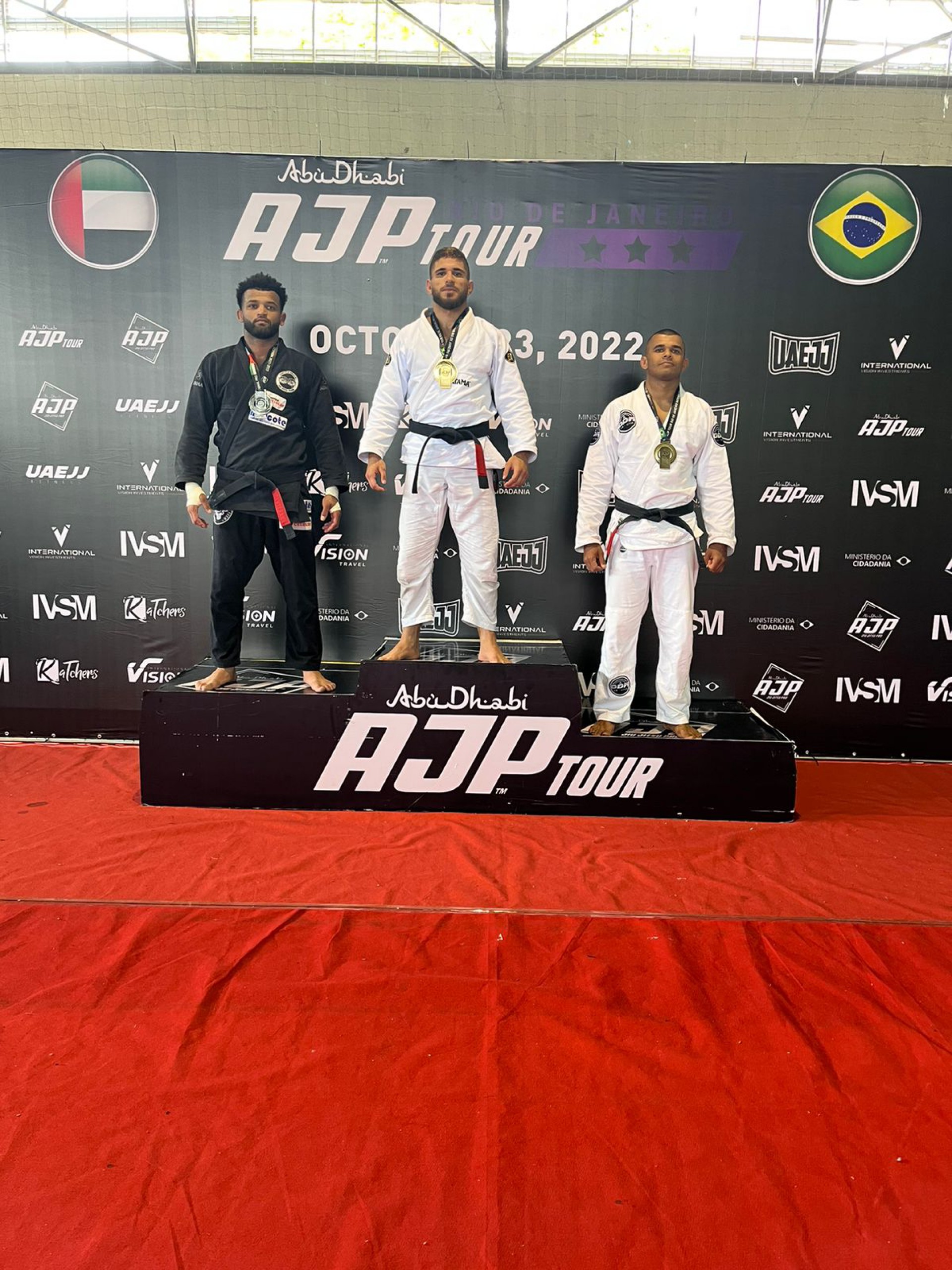 Darlan Pinheiro J&uacute;nior, lutador de Jiu-Jitsu de 28 anos, foi o primeiro colocado do AJP Abu Dhabi etapa Rio de Janeiro - na categoria adulto profissional at&eacute; 85 kg