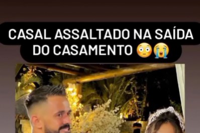 Recém-casados são assaltados na saída de cerimônia em Duque de Caxias 