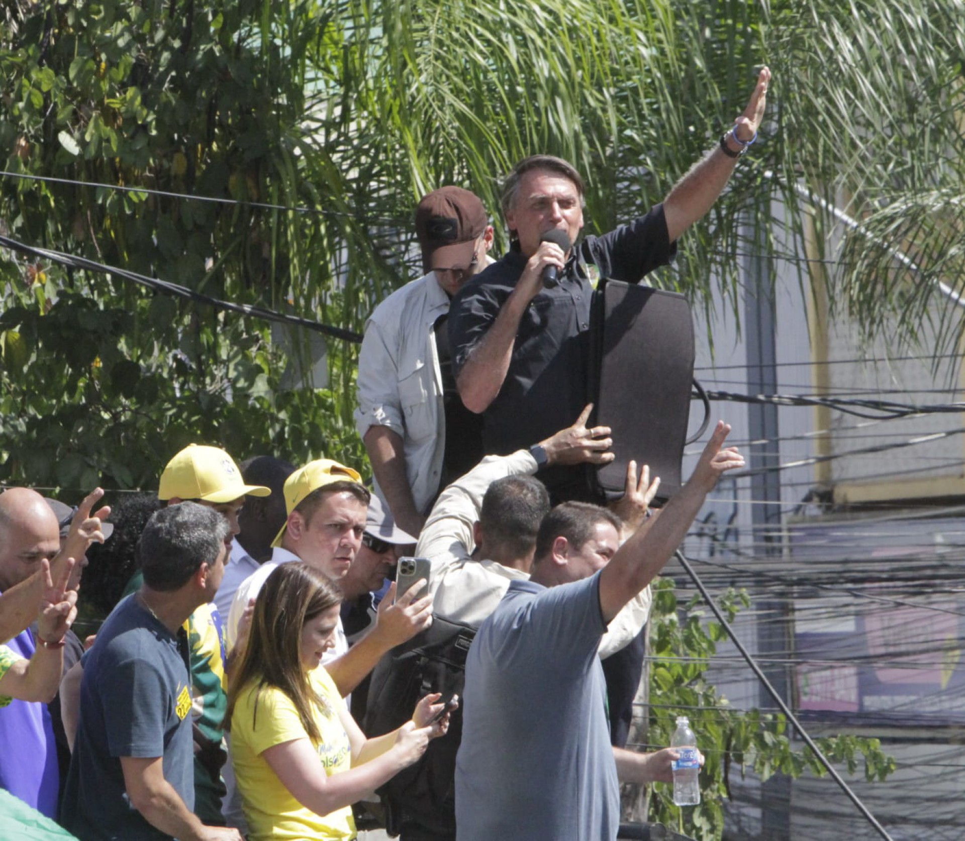 Jair Bolsonaro em São João de Meriti (RJ) - Marcos Porto / Agência O Dia