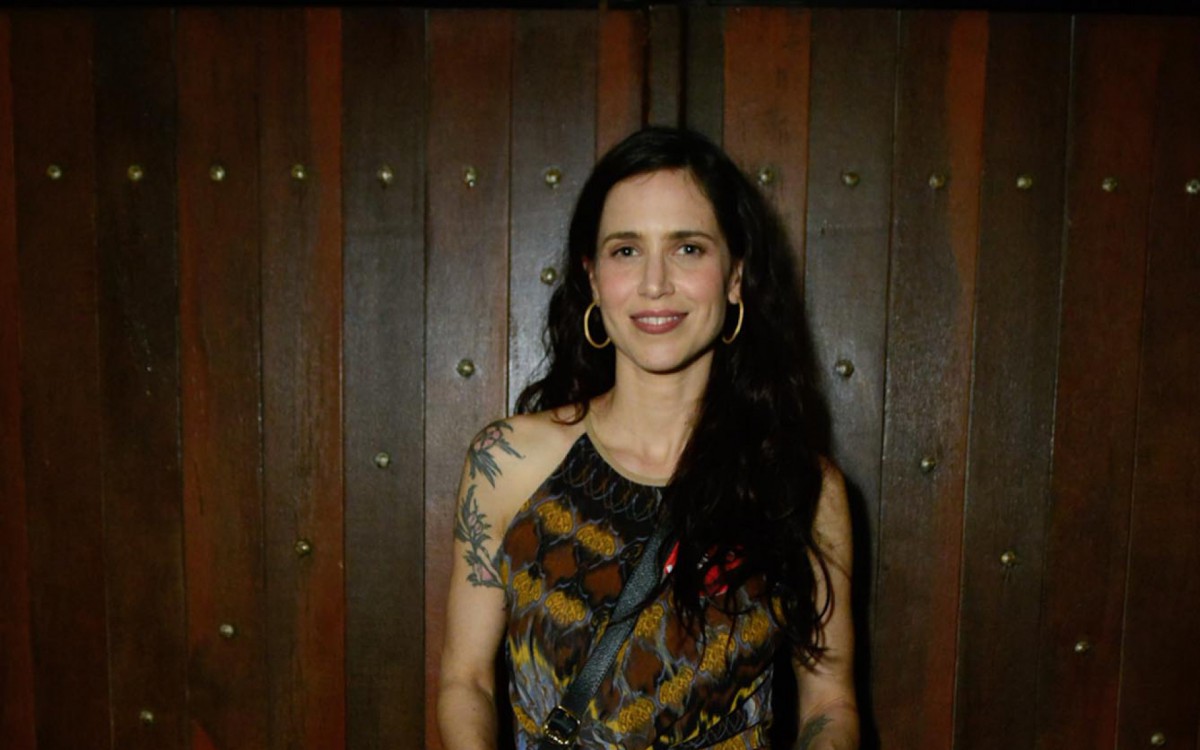 Atriz Mel Lisboa durante confraterniza&ccedil;&atilde;o do elenco de 'Cara e Coragem'