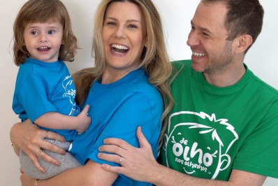 Tiago Leifert e esposa pedem orações para filha diagnosticada com câncer nos olhos