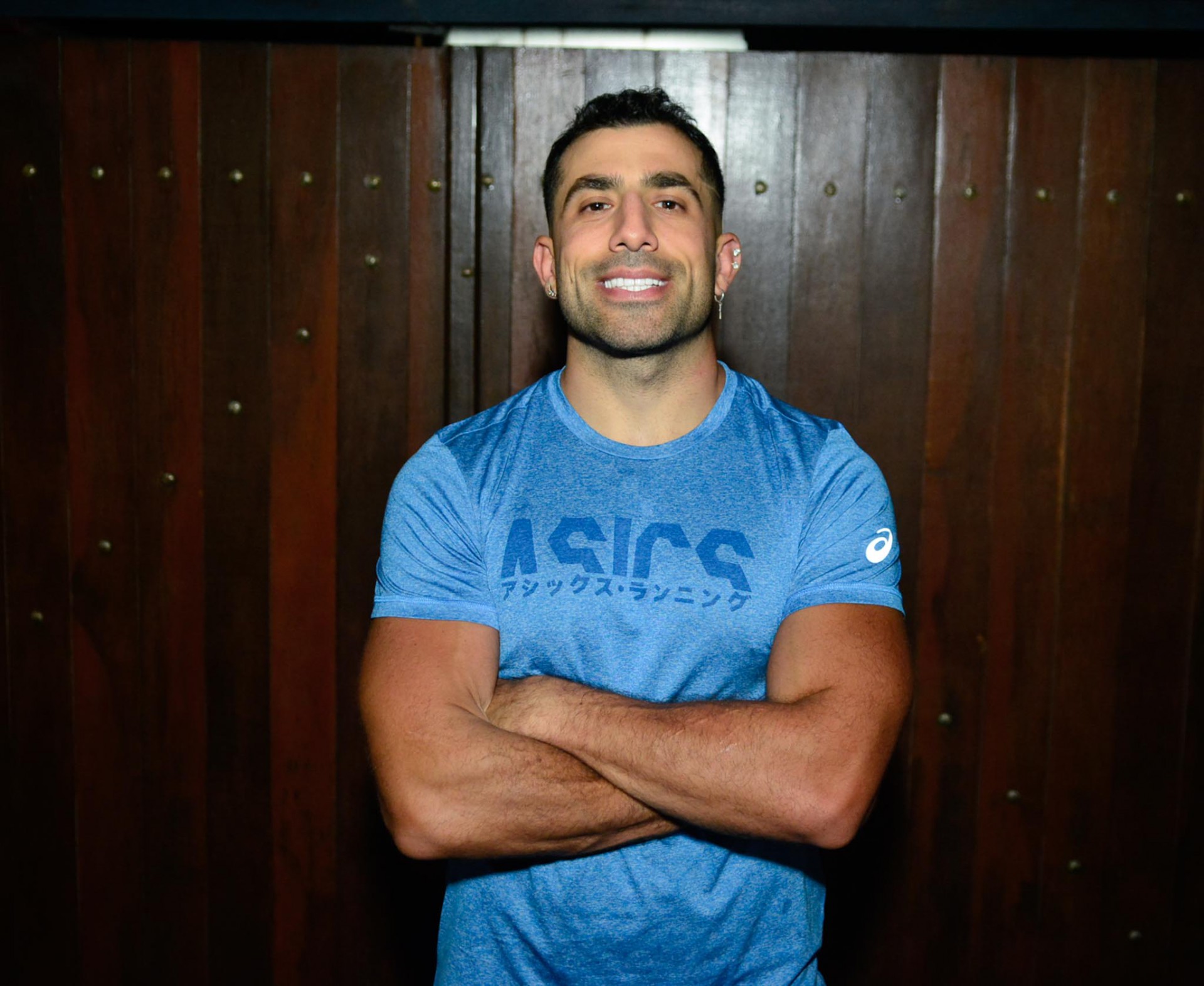 Ator Kaysar Dadour durante confraternização do elenco de 'Cara e Coragem' - Webert Belicio / Ag News