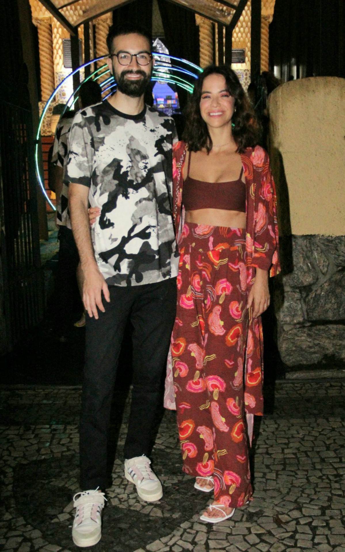 Mi&aacute; Mello e o marido, Lucas Melo