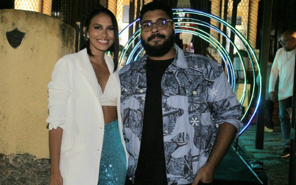 Paulo Vieira e a namorada, Ilana Sales