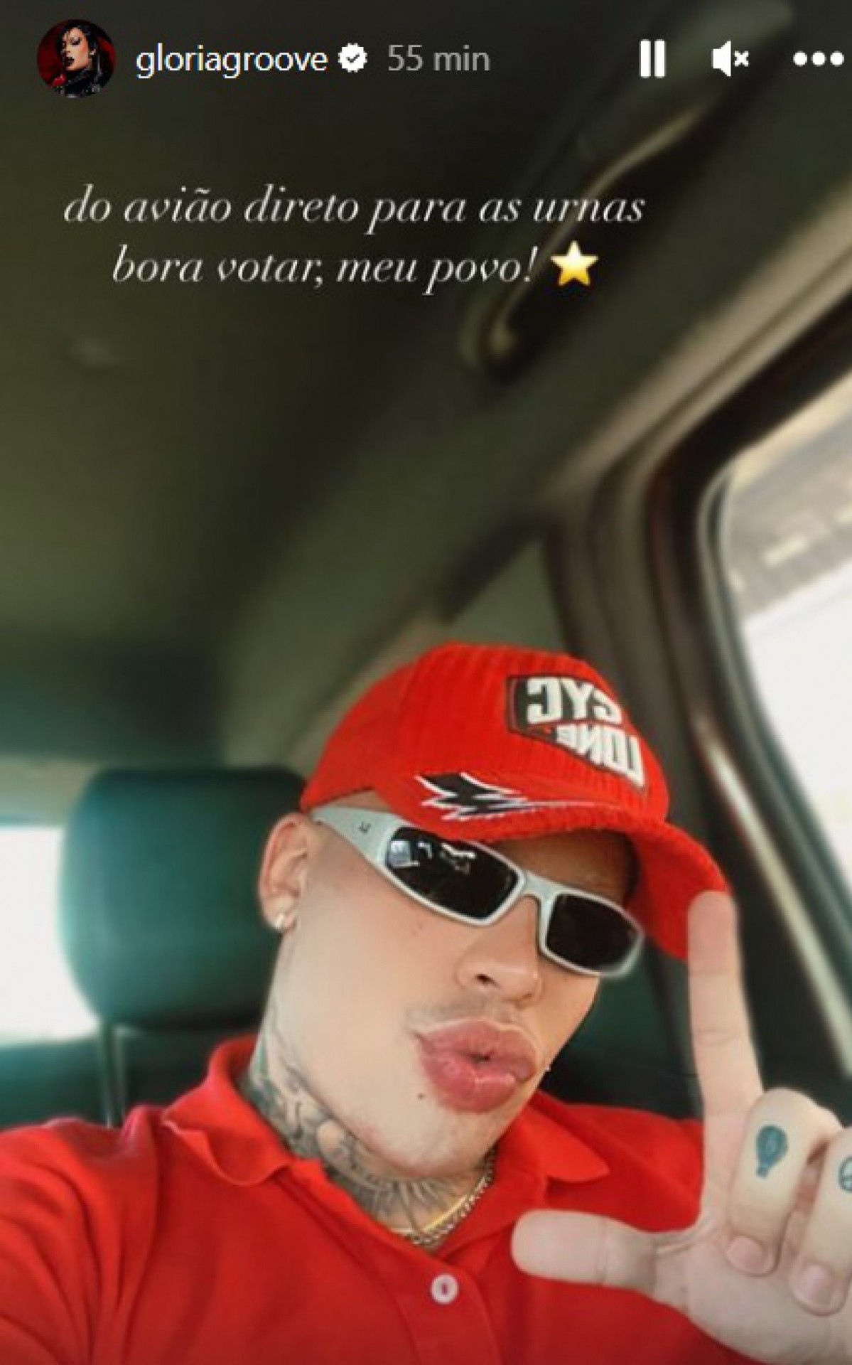 Gl&oacute;ria Groove demonstrou apoio a Lula neste segundo turno