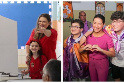 Candidatas ao governo, Marília Arraes e Raquel Lyra votam em Pernambuco