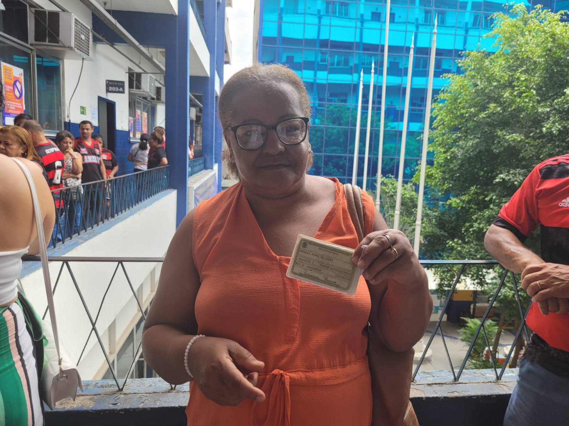 Enedeia Maria da Silva, 66, dona de casa - Matheus Ruas/ Agência O Dia