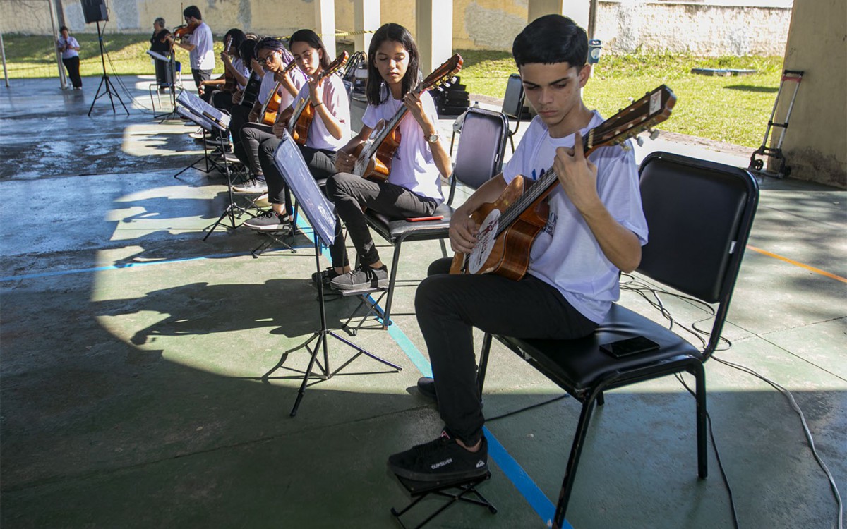 Através da parceria com o Ministério da Cultura e com o patrocínio da TechnipFMC, o projeto atende a mais de duas centenas de crianças e adolescentes.
