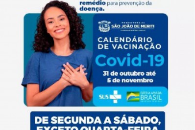 Saúde de Meriti reforça campanha de vacinação contra covid-19; veja locais