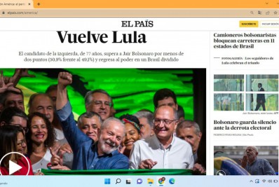 Imprensa internacional repercute vitória de Lula e critica silêncio de Bolsonaro
