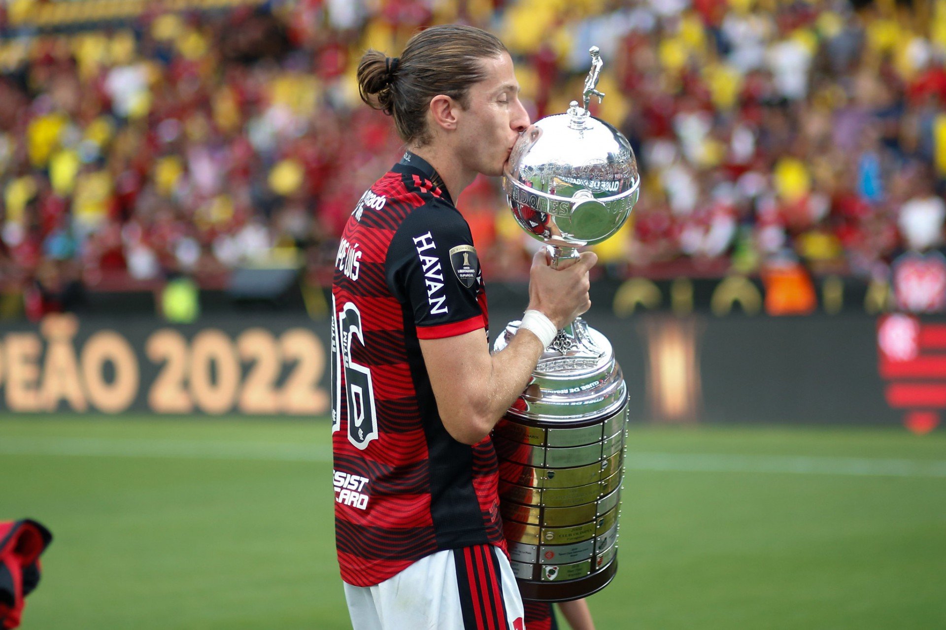 Filipe Luís conquistou sua segunda Libertadores pelo Flamengo - Gilvan de Souza/Flamengo