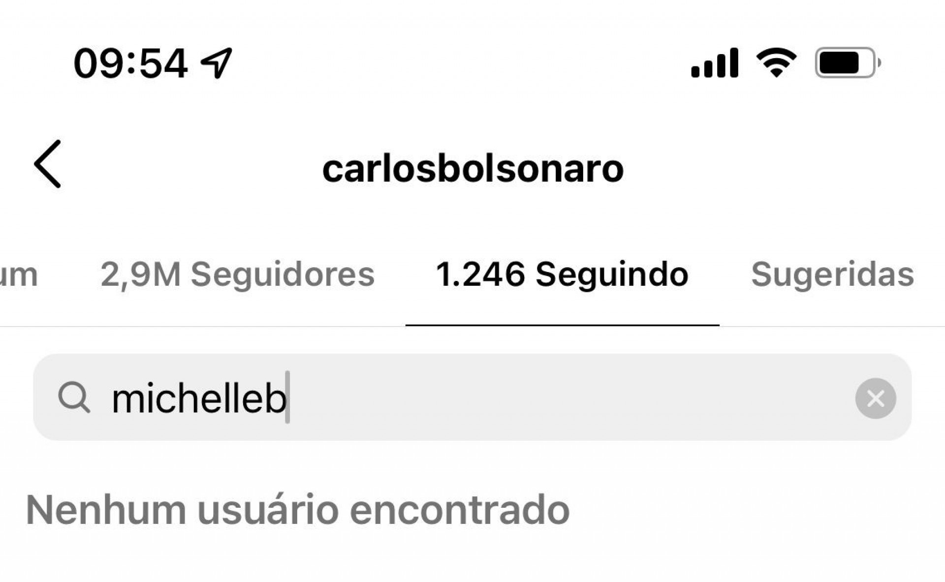 Carlos Bolsonaro deixou de seguir Michelle - Reprodução/Instragram