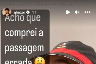 Eliezer compra passagem errada durante viagem com Viih Tube