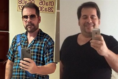 Leandro Hassum reflete sobre perda de peso com fotos de antes e depois: 'Minha luta'