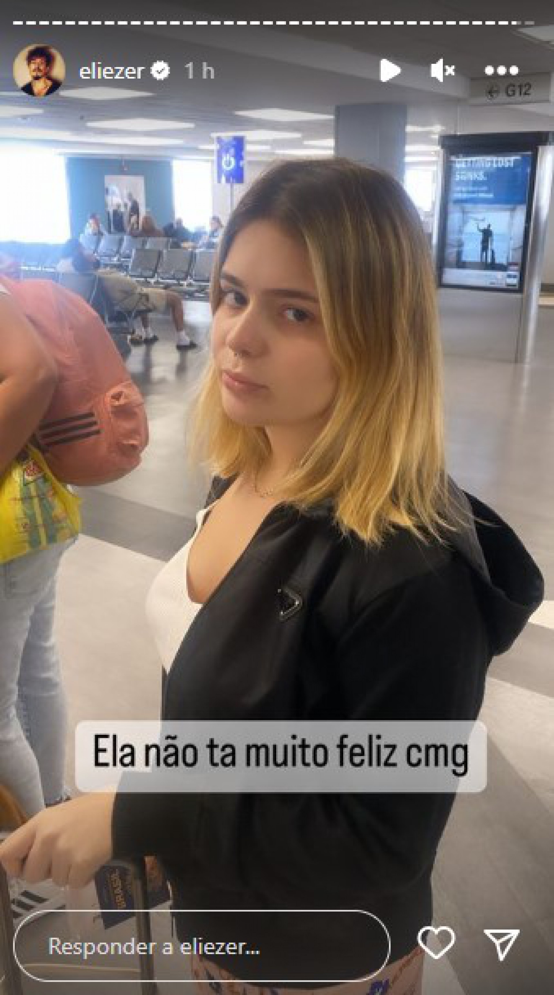 Eliezer compra passagem errada durante viagem com Viih Tube - Reprodução Internet