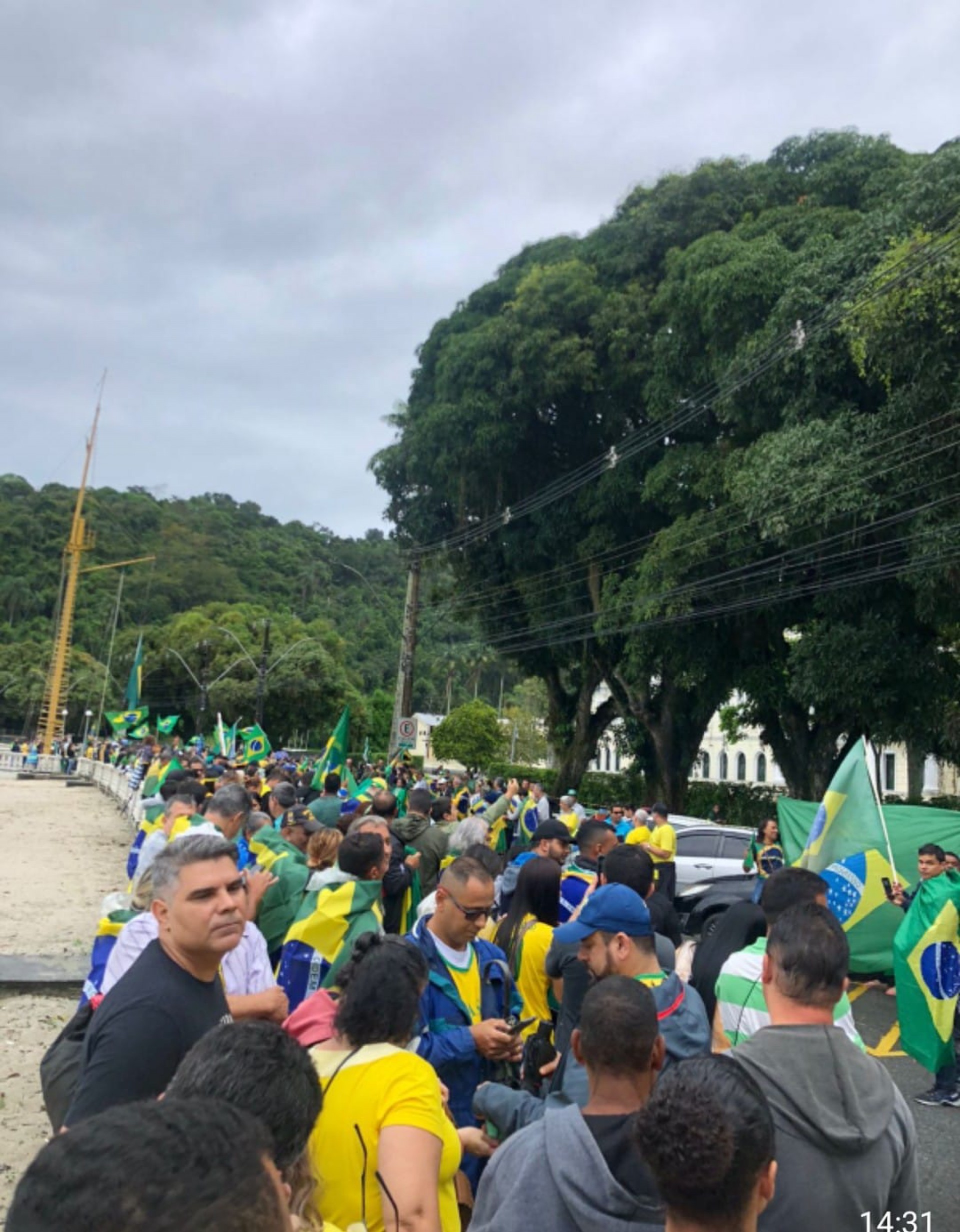 Manifestação no centro - Divulgação