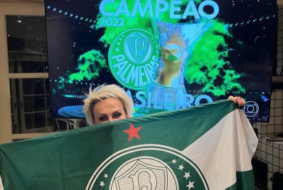 Ana Maria Braga comemora vitória do Palmeiras: 'Gostinho especial'