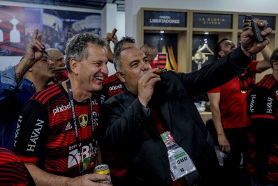 Landim diz confiar no trabalho de Vítor Pereira e garante que Marcos Braz só deixará o Flamengo se quiser