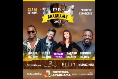 Expo Araruama 2022 tem quatro dias de programação