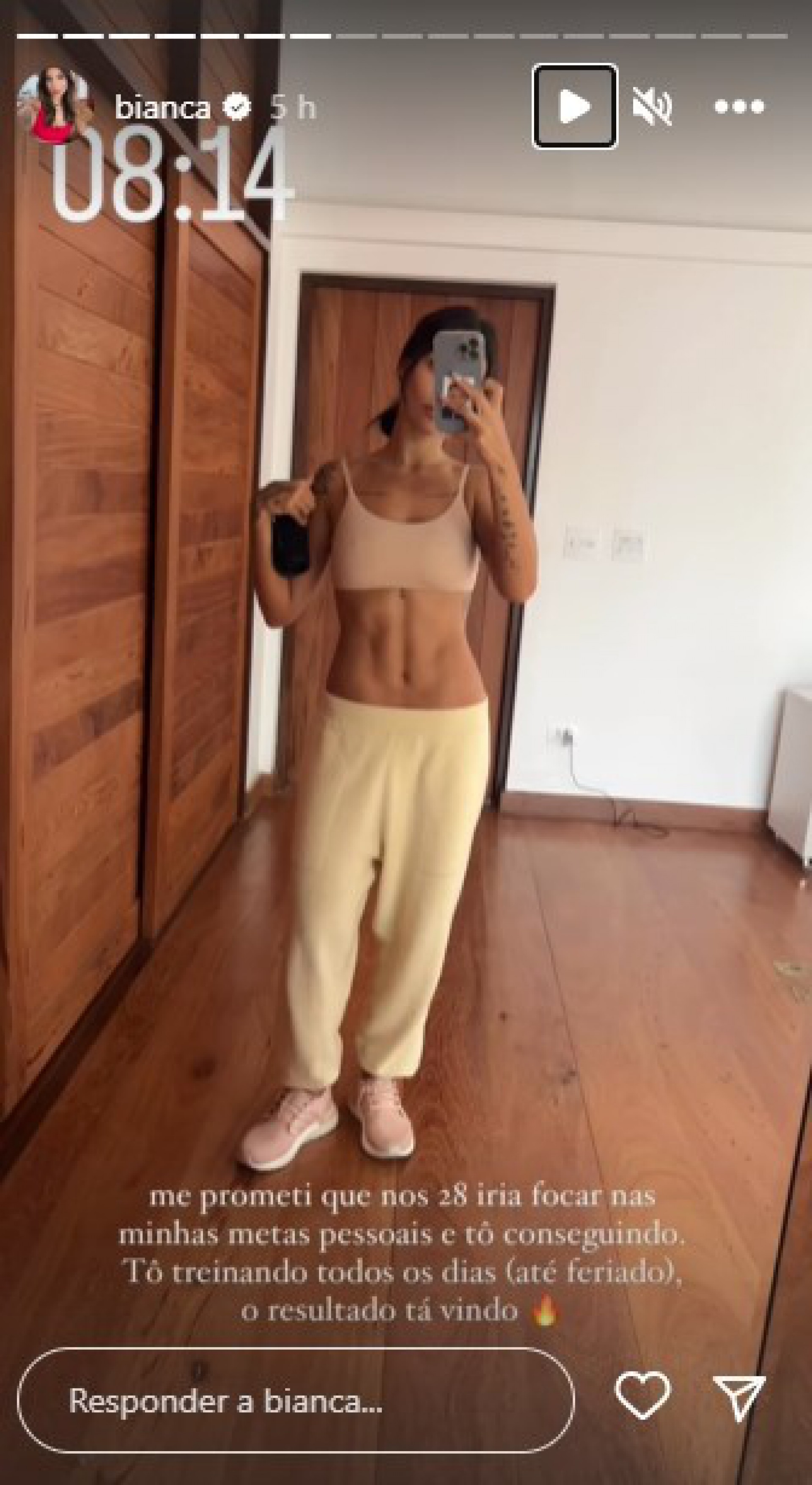 Bianca Andrade exibe corpão e partes de seu treino - Reprodução Internet