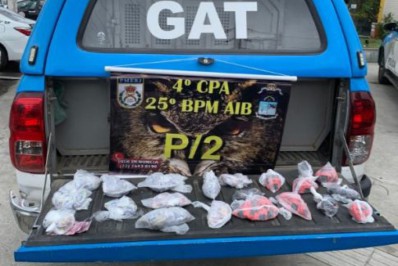 Criminoso é preso com farta quantidade de drogas em Cabo Frio