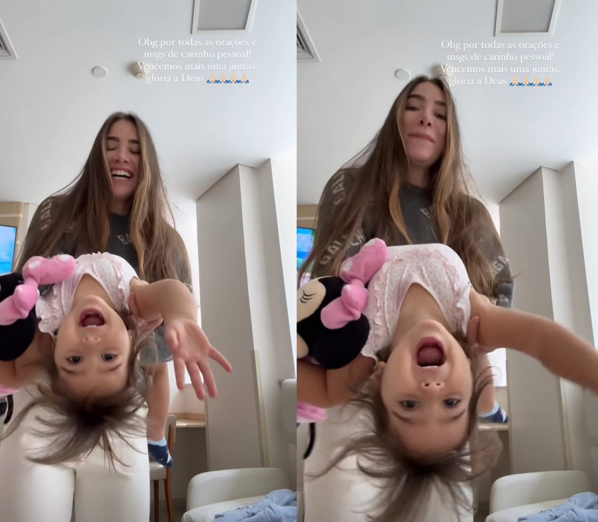 Raika, filha de Alok e Romana Novais, recebeu alta hospitalar  - Reprodução/Instagram 
