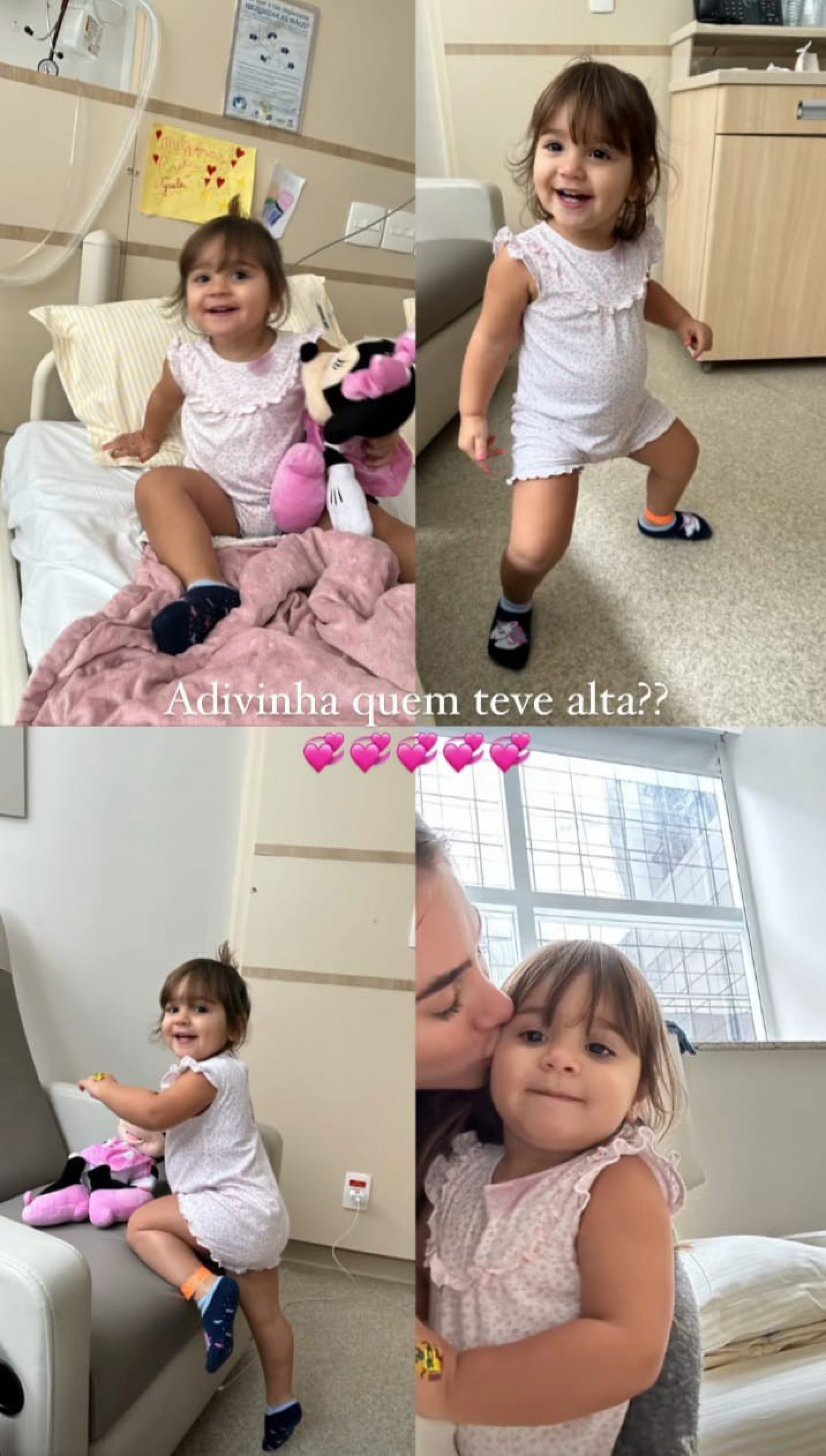 Raika, filha de Alok e Romana Novais, recebeu alta hospitalar  - Reprodução/Instagram 