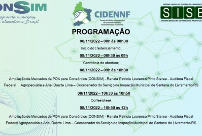 Ampliação de mercados dos produtos de origem animal será explicada pelo Projeto ConSim