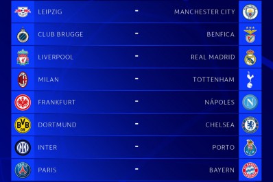 Liga dos Campeões terá Real Madrid x Liverpool e PSG x Bayern nas oitavas